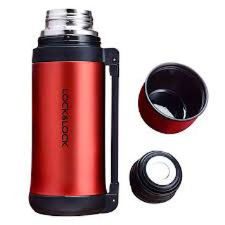 Bình GIữ Nhiệt Có Tay Cầm Feather LightSoft Handle Lock&Lock LHC1417R (500ml)-HÀNG CHÍNH HÃNG