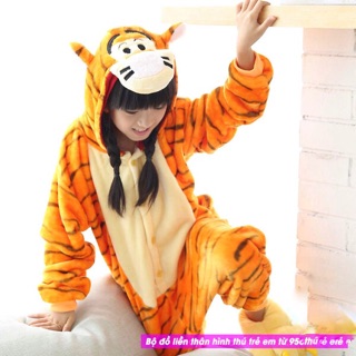 Bộ đồ liền thân hình thú trẻ em