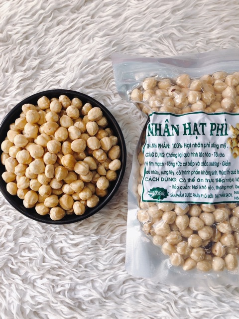 500GRAM NHÂN HẠT PHỈ MỸ ( hạt sống)