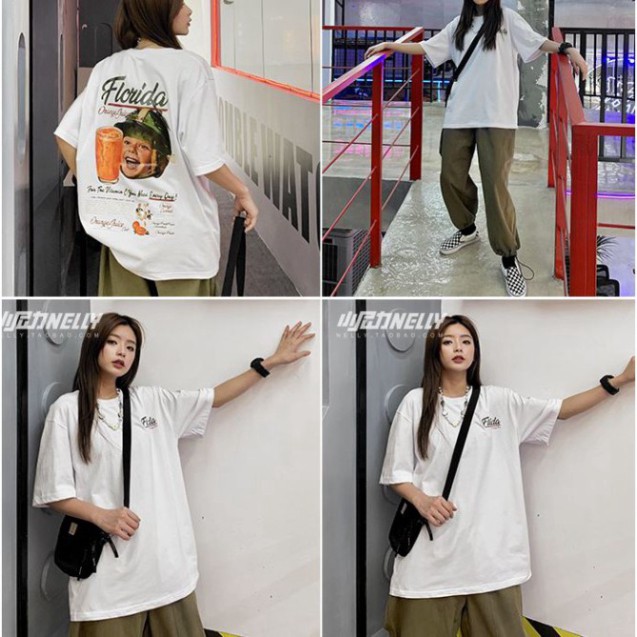 ÁO THUN, ÁO PHÔNG TAY LỠ UNISEX FORM RỘNG OVERSIZE NELLY ANIME M710 KL SHOP 1SHOTSHOP