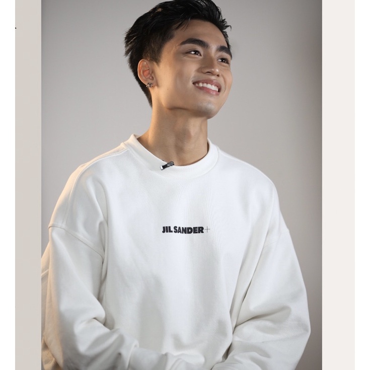 ⚡️⚡️Áo Sweater Jil Sander Logo- Jil Sander Logo Printed Sweatshirt/ Sweater Jil Sander trắng- Áo Mono trắng