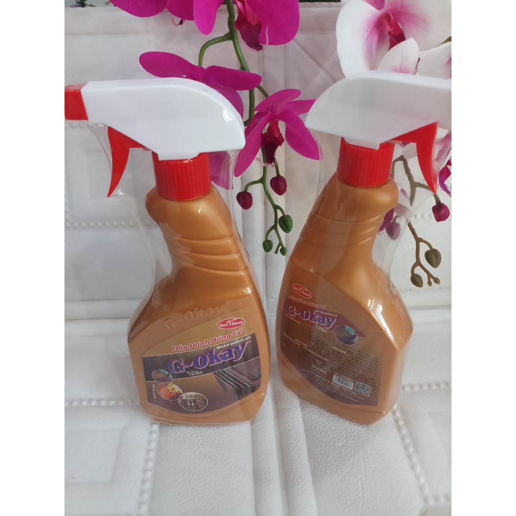 ĐÁNH BÓNG GỖ, XỊT BÓNG GỖ G-OKAY LÀM SẠCH VÀ SÁNG BÓNG CÁC VẬT DỤNG GỖ