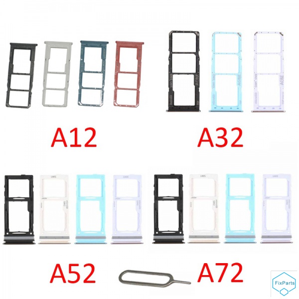 Khay Đựng Thẻ SIM Cho Điện Thoại Samsung Galaxy A02 A02s A12 A22 A32 A42 A52 A72 4G 5G