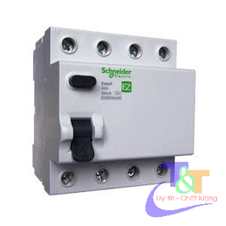 Cầu dao chống giật rccb easy9 4p 25a, 40a, 63a dòng rò 30ma schneider