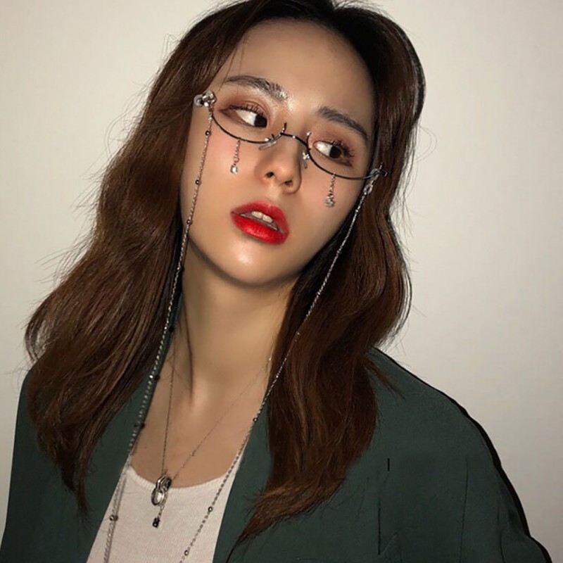 Gọng kính đeo mắt dạng một nửa độc đáo balo local brand