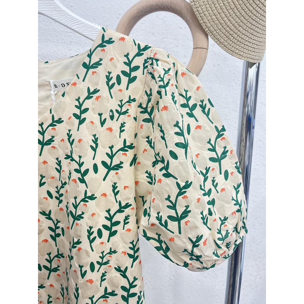 Đầm Hoa Ngắn Tay Dáng Rộng Thời Trang Mùa Hè 63993