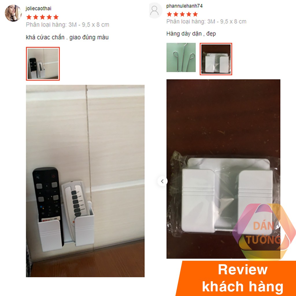 Kệ để điện thoại dán tường size to 9x10.5 cm, hộp đựng đồ remote đa năng _ Mẫu 02