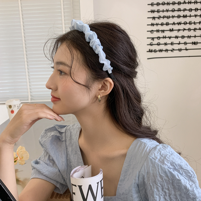 Băng Đô Vải Chiffon Phong Cách Hàn Quốc Cho Nữ