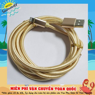 Dây Sạc Iphone Dài 2m,Dây Sạc Android Dài 2m Bọc Dù Siêu Bền ( nhiều màu)