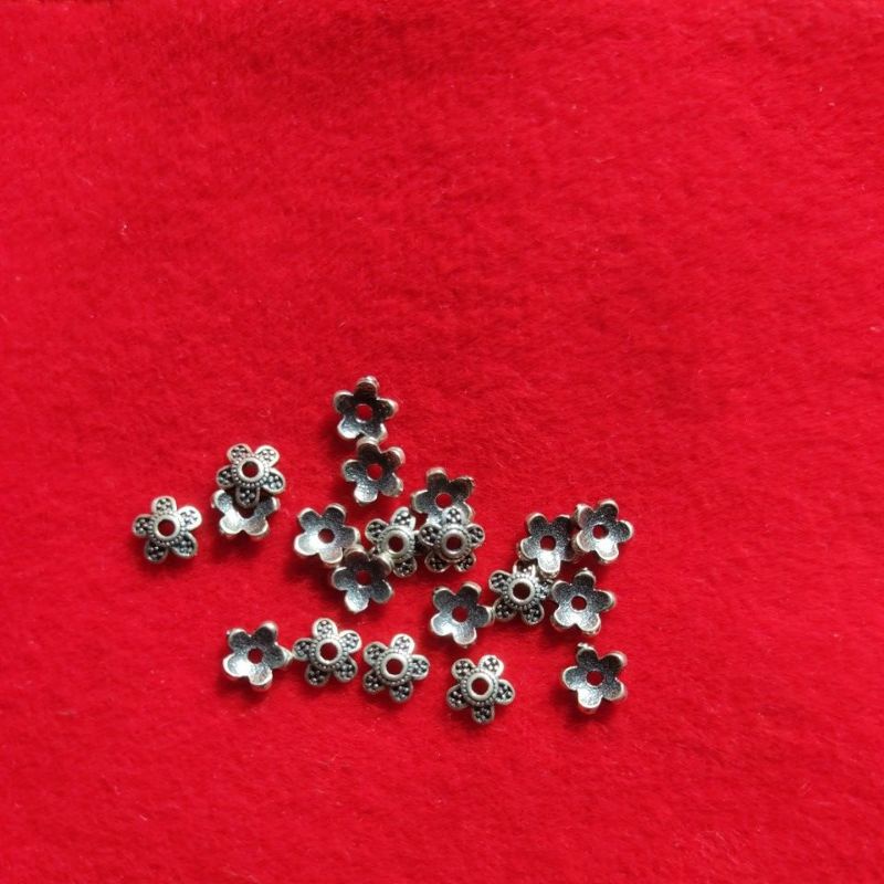 ỐP HOA BẠC 925 - ỐP ĐÁ 6-9 MM