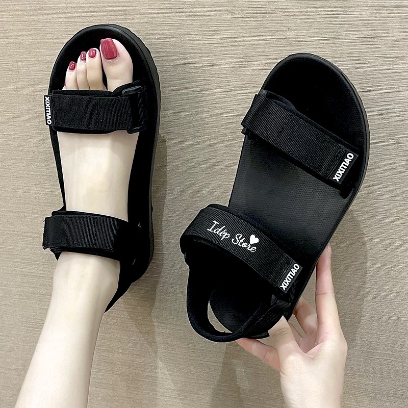 𝐢𝐃É𝐏 𝐆𝐋𝟎𝟔𝟐 Giày sandal đi mưa nữ 2 quai ngang nhựa đi học đi biển chống trơn trượt