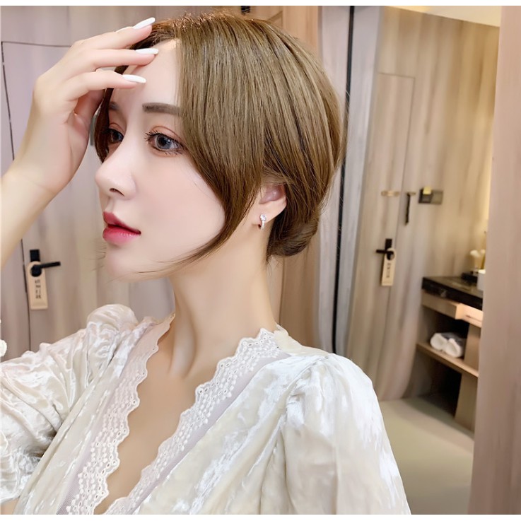 Bông tai bốn chân thời trang S925 Bông tai kim cương carbon cao cho phụ nữ