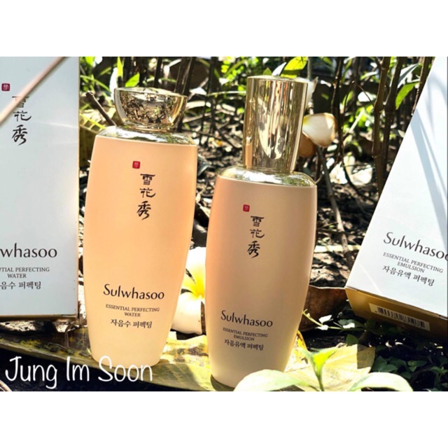 Bộ Đôi Nước Cân Bằng- Sữa Dưỡng Phiên Bản Mới Nhất Sulwhasoo Essential Perfecting Firming