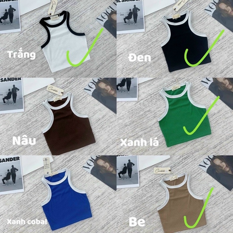 ÁO BA LỖ TĂM VIỀN TRẮNG CO GIÃN CHẤT ĐẸP MS90566