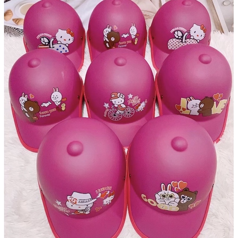 Mũ bảo hiểm thời trang lưỡi trai Nam-Nữ nửa đầu