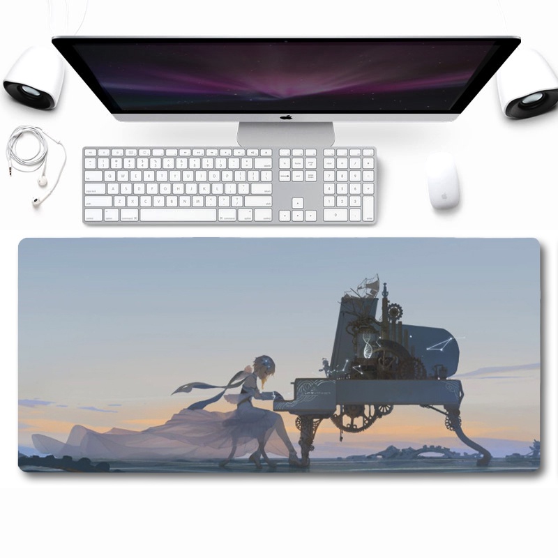 Lót Chuột Cỡ Lớn Genshin Impact Gaming Anime Decor Bàn Máy Tính (Chống Trượt, Lót Chuột &amp; Bàn Phím, Dày Dặn, 3D Đẹp Rẻ)