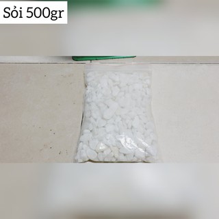 Sỏi trang trí 200gr - 500gr [Trắng, 3 màu]