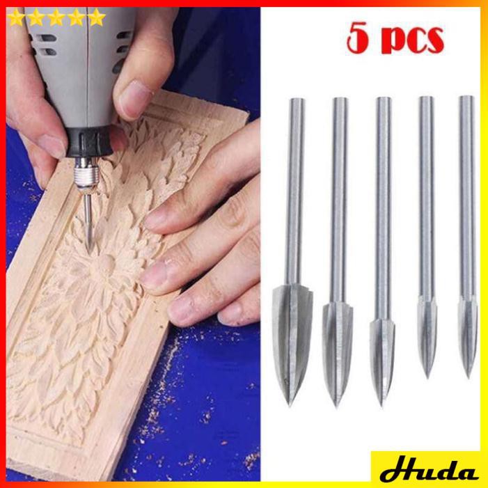 Bộ mũi điêu khắc gỗ gắn máy cầm tay  -  đồ làm mộc