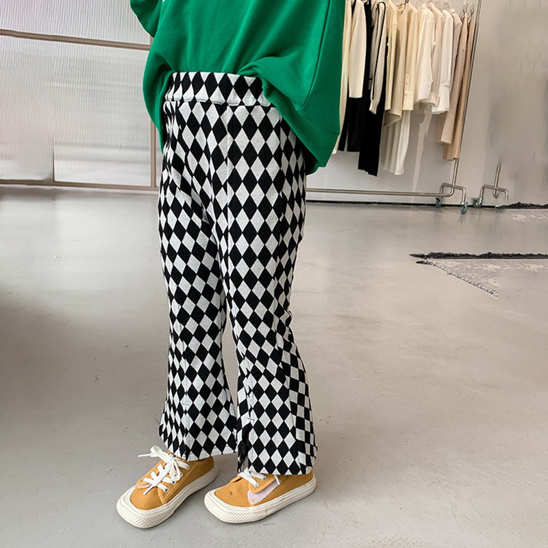 Quần Dài Ống Loe Ôm Dáng Co Giãn Tốt Thời Trang Xuân Thu Cho Bé Gái