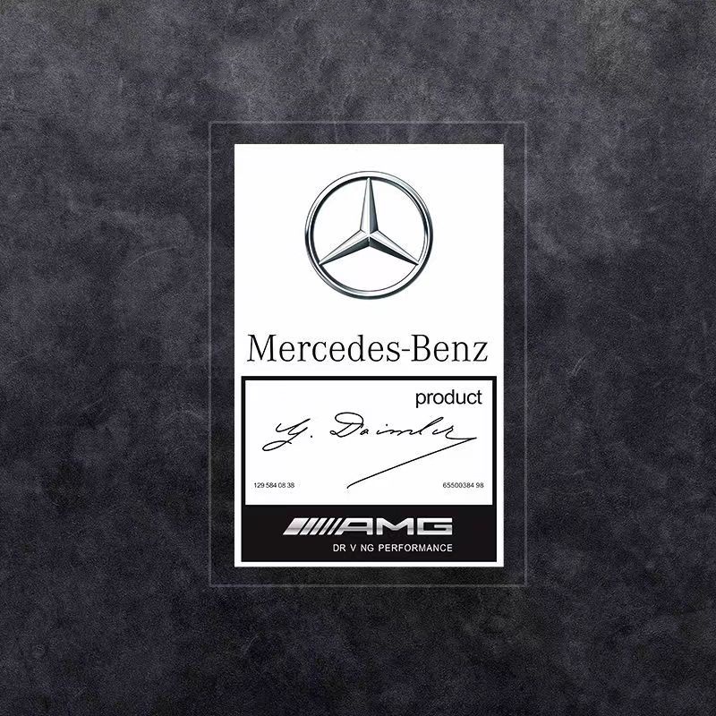 Miếng Dán Trang Trí Kính Chắn Gió Xe Hơi Mercedes Benz W210 W124 W203 W204 C200 W140 W176 W205 W123 W220 W211 W212 GLA GLB AMG