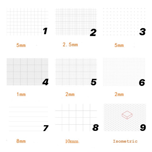 Giấy note grid/ dot