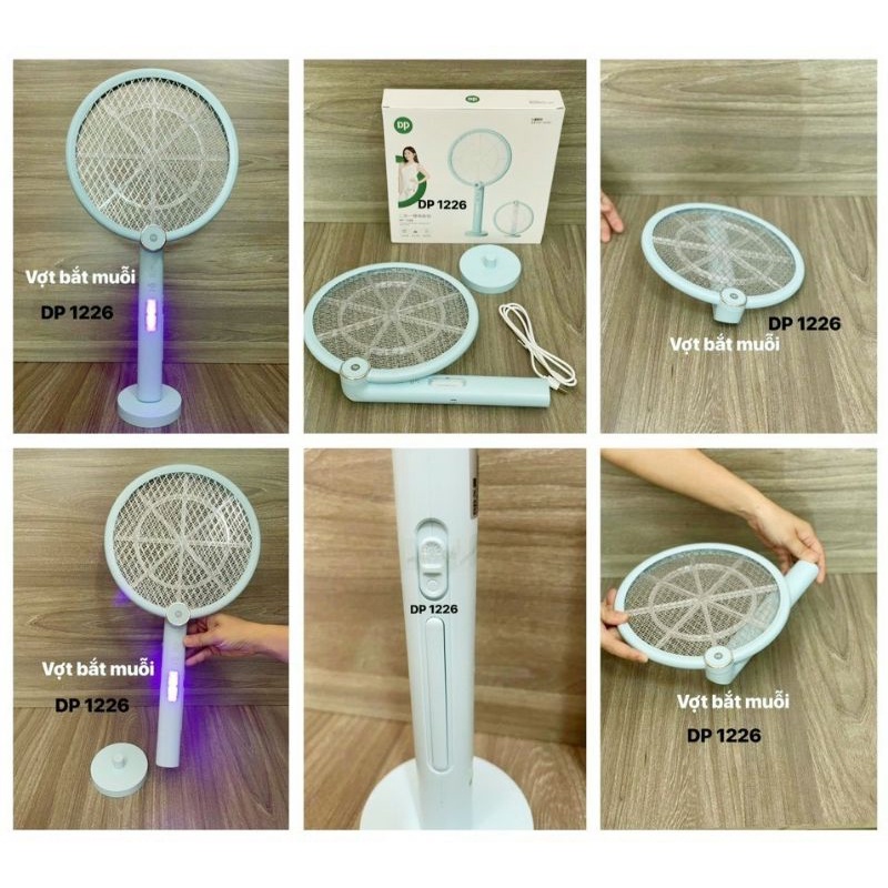 Vợt Bắt Muỗi Có Đế Dựng Hay Gấp Gọn Tiện Lợi DP-1226