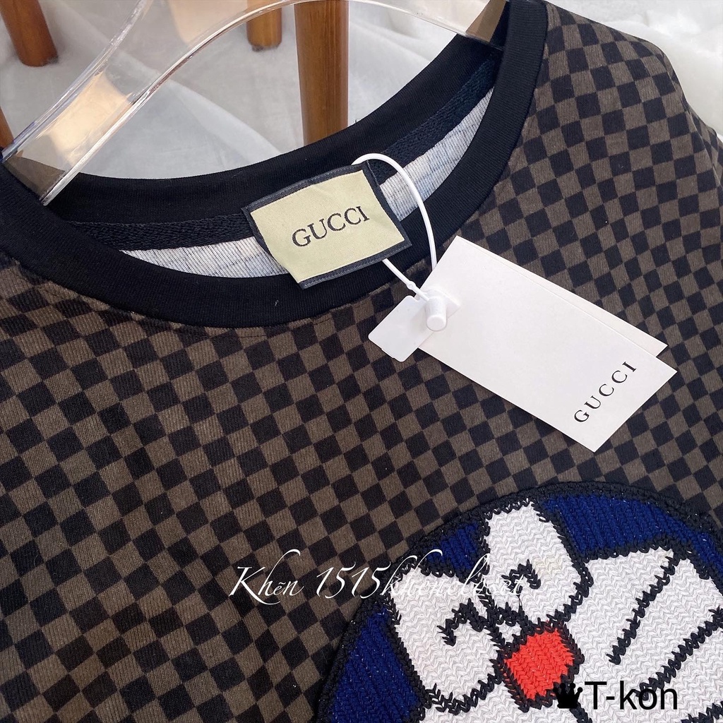 Áo phông bàn cờ áo thun doremon bearick