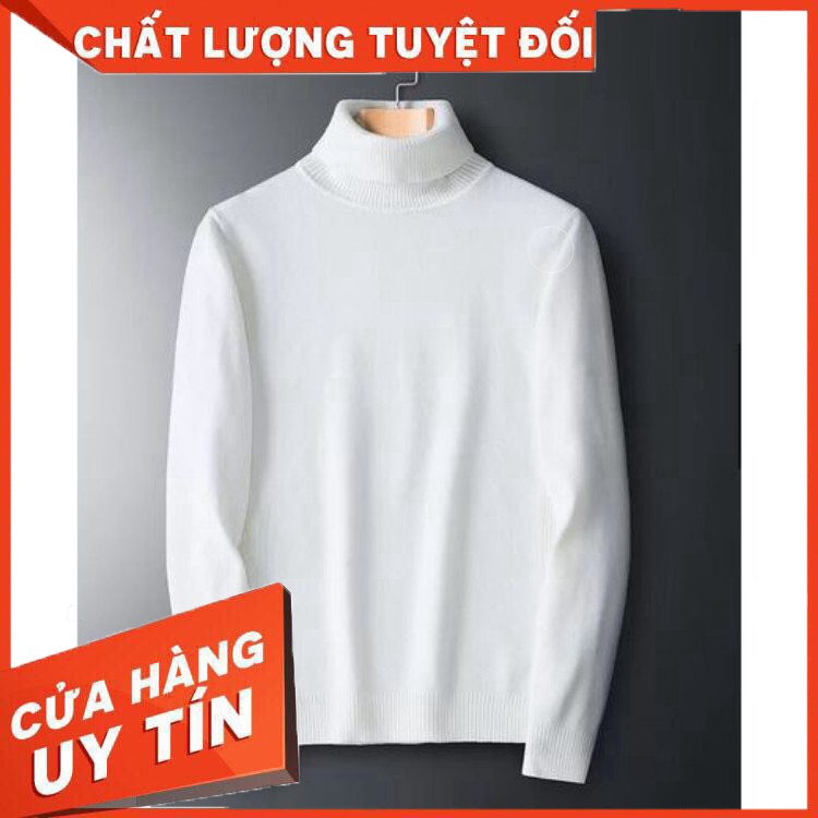 HÀNG NHẬP KHẨU -  Áo Len Nam, Chất Mịn, Cổ Lọ Cao 5cm, Cực Ấm, Kín Gió, Bao Ấm, Bao Rẻ, Chuẩn Hàn Xẻng, Korean Style - H