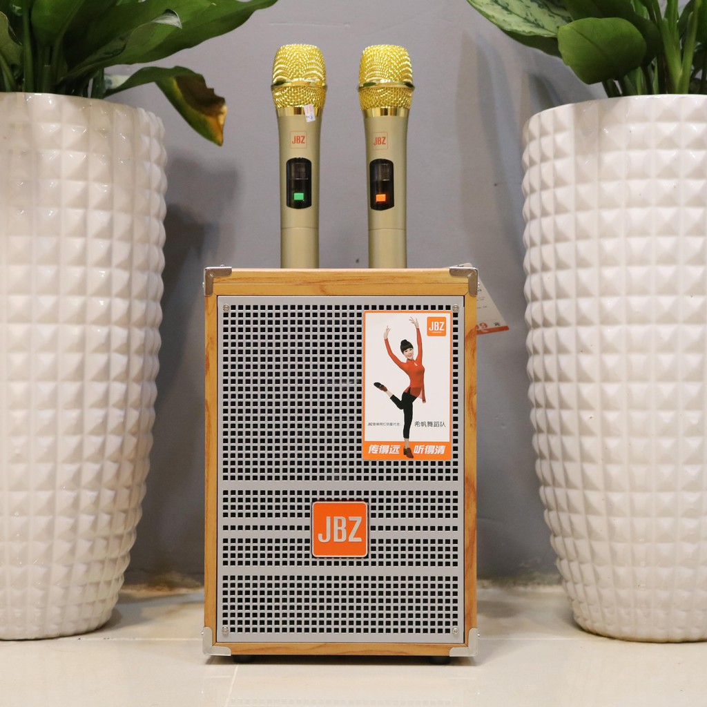 Loa Hát Karaoke JBZ 0603 TẶNG 2 MIC Không Dây UHF cao cấp bảo hành 1 năm