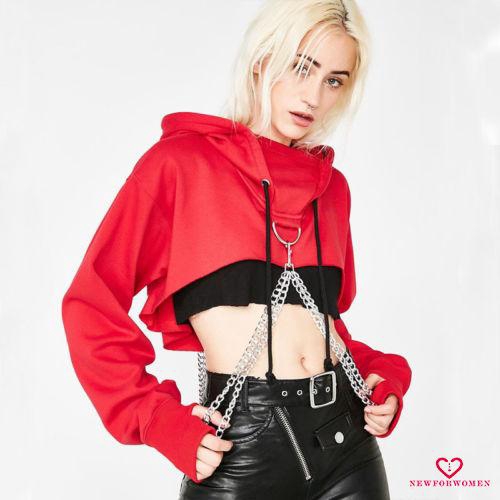 Áo Hoodie Nữ Phong Cách Gothic Punk