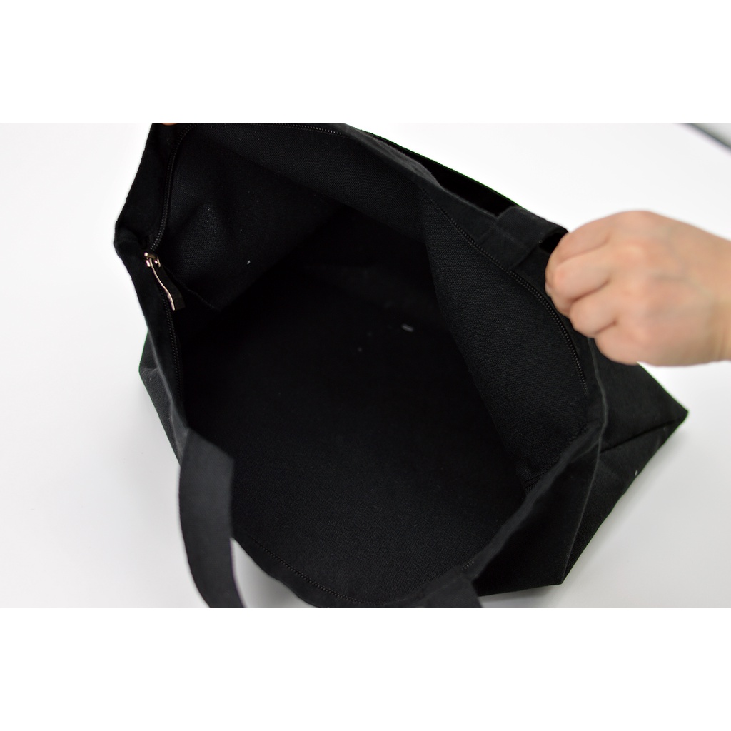 Danh Sách playlist Túi tote canvas Tổng Hợp In Hình pic Có Dây Kéo Cho Học Sinh