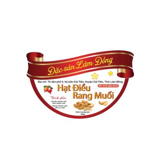 ĐIỀU RANG MUỐI Zip 500G (Cashews)