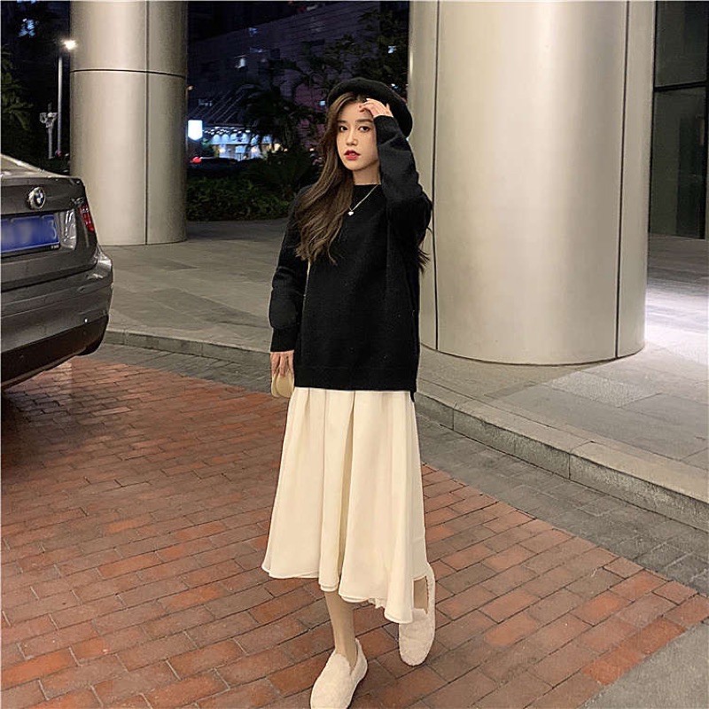 [ORDER] Set váy dây mix áo len | BigBuy360 - bigbuy360.vn