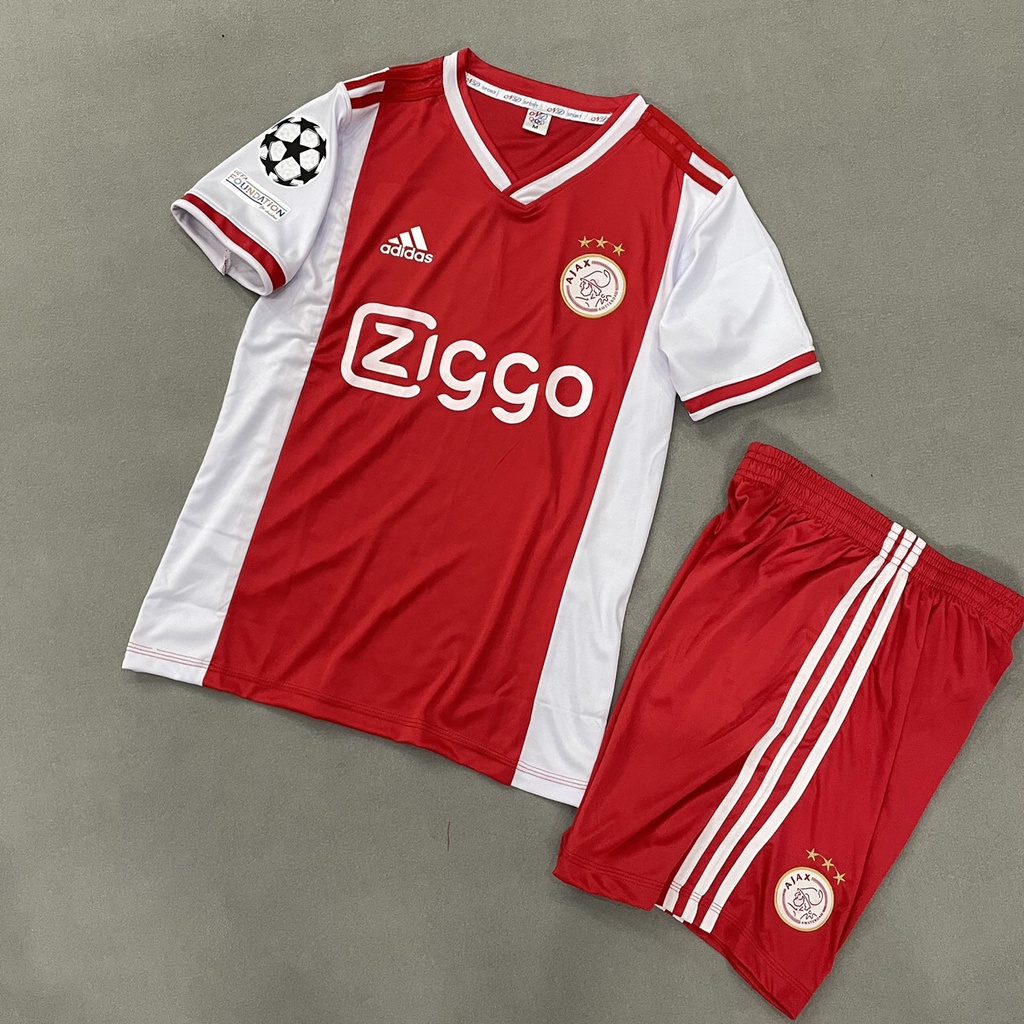 Bộ quần áo đá banh Ajax Đỏ trắng sân nhà 2023 FLG C1