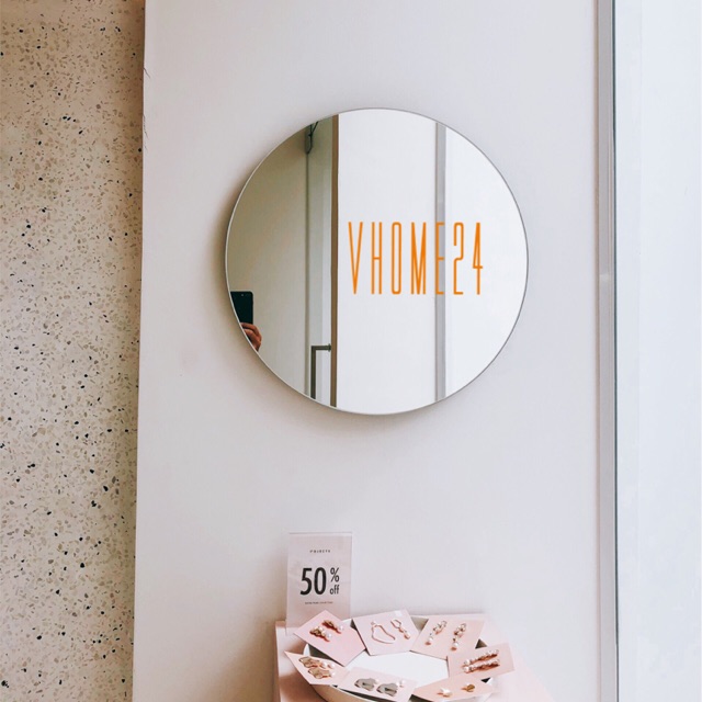 Gương tròn decor tràn viền