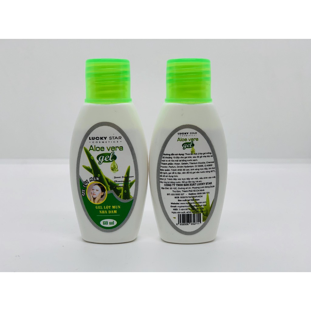 Gel Lột Mụn Nha đam Aloe Vera Lucky Star 60gram x 2 chai