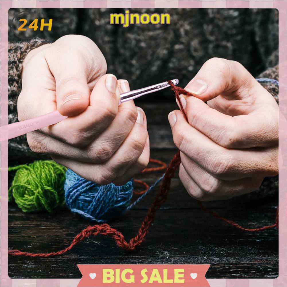 Set 8 kim đan len bằng nhôm tay cầm nhựa tiện dụng