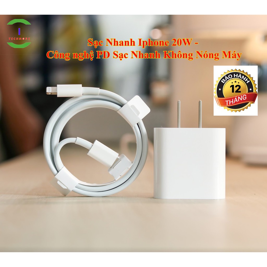 Sạc nhanh iphone cáp sạc nhanh công suất 20W công nghệ PD sạc nhanh không nóng máy