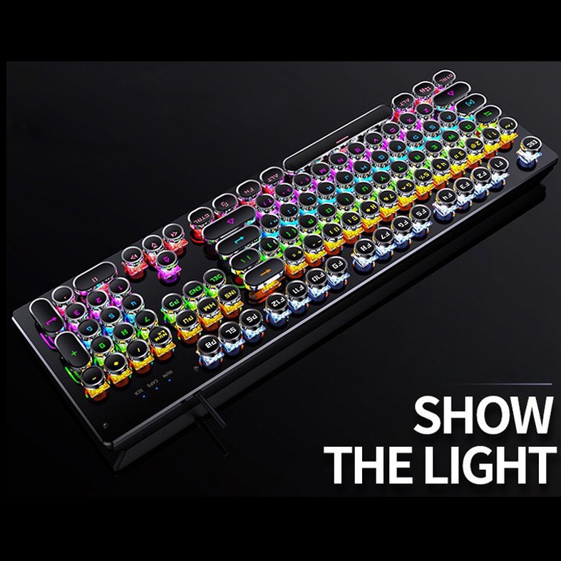 Bàn phím máy tính, bàn phím cơ Gaming Cao Cấp T907 Pro, Cho PC Laptop CÓ 20 Chế Độ Led RGB Khác Nhau Chiến Mọi Game