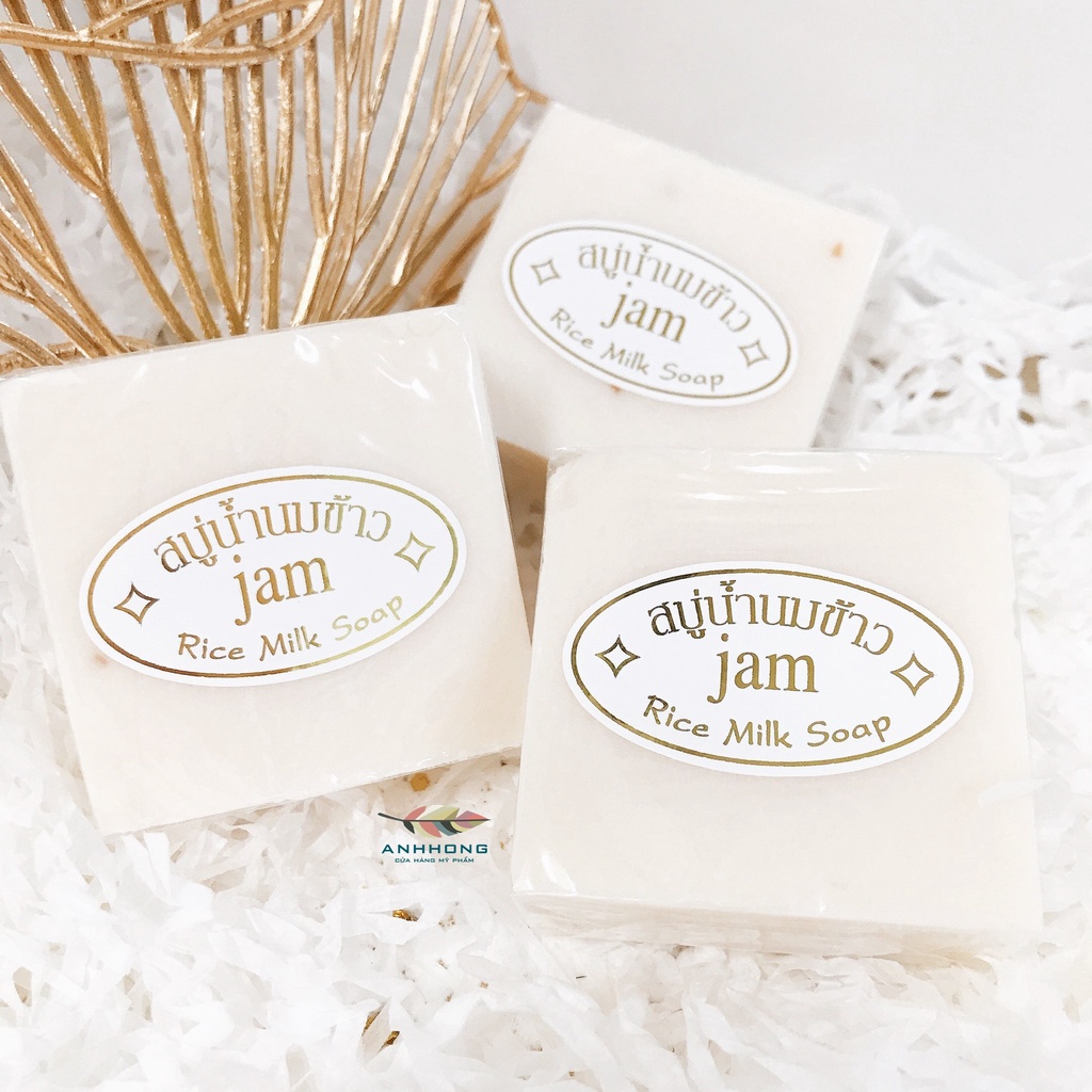 Xà phòng tắm Sữa Cám Gạo Thái Lan JAM RICE MILK SOAP