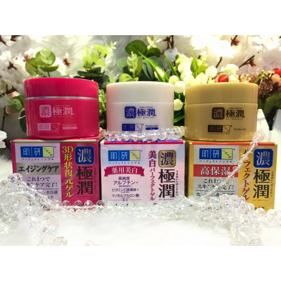 Kem dưỡng da Hada Labo Koi-Gokujyun 5 in 1 Whitening/ 3D/Moisturizing Perfect Gel 100g  - HT567