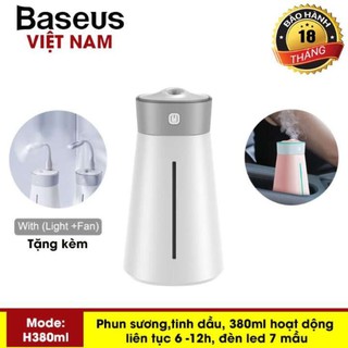 [BH 18THÁNG] Máy phun sương tạo ẩm,lọc không khí Baseus chăm sóc da H380ml dùng trong phòng ngủ, văn phòng làm việc ô tô