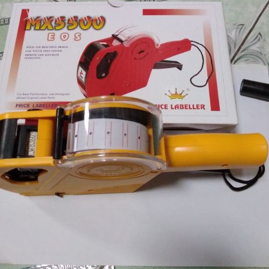 Máy bấm giá +10 cuộn giấy dán giá+ hộp mực