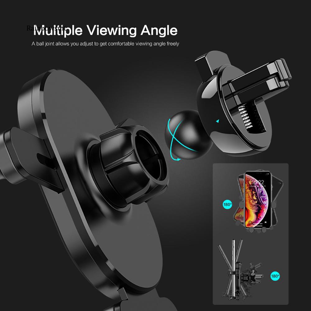 Đế đỡ điện thoại Floveme sử dụng trọng lực khóa tự động xoay 360 độ gắn lưới điều hòa xe hơi