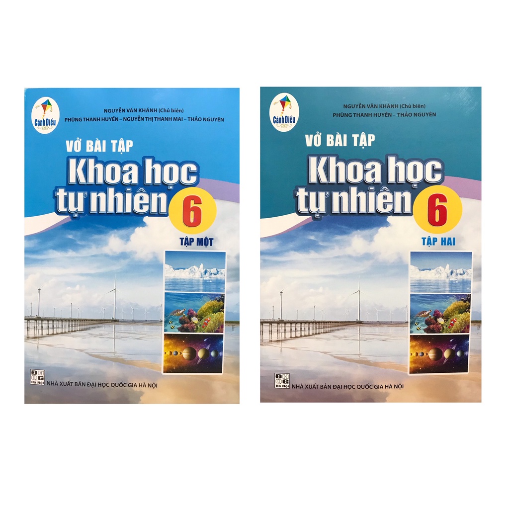 Sách Combo Vở bài tập khoa học tự nhiên 6 tập 1 tập 2 ( cánh diều )