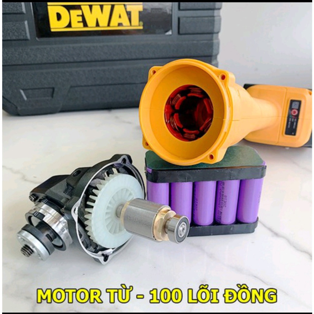 Mài Pin Dewat 118V - Không Chổi Than - Máy Cắt Cầm Tay - 2 PIN