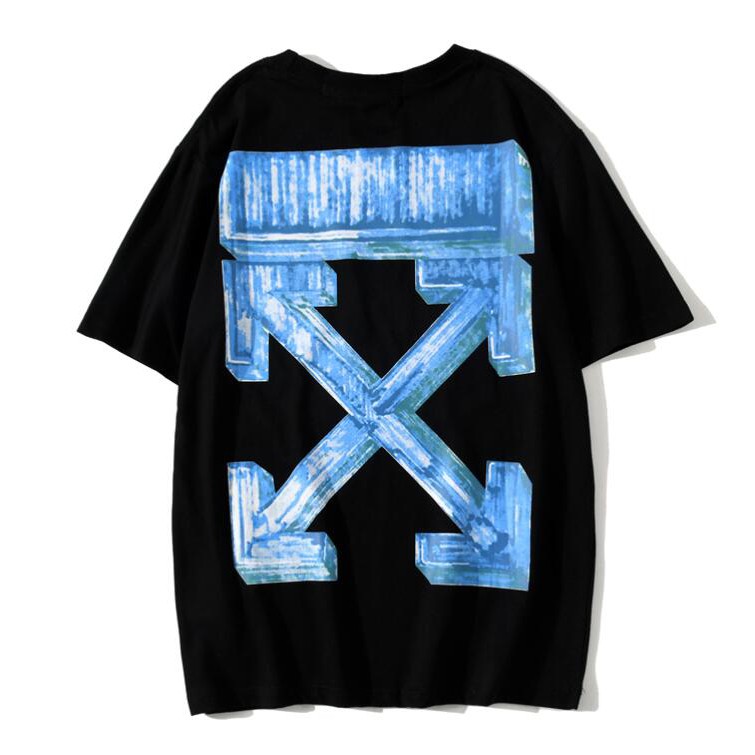 Áo Thun Off-White Tay Ngắn Chất Cotton In Chữ Thời Trang