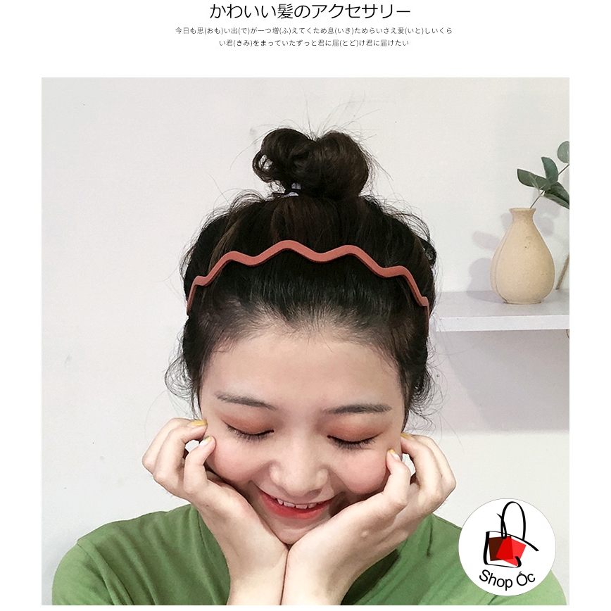 Mini Satin Headband Bờm Cài Tóc Nhỏ Xinh Xắn Màu Sắc Phong Cách Mới K10