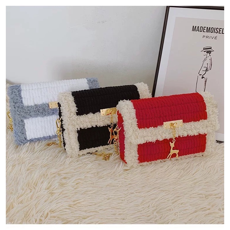 Túi Handmade Tự Đan DIY Mác Nai Phối Màu - Nguyên Liệu Đan Túi