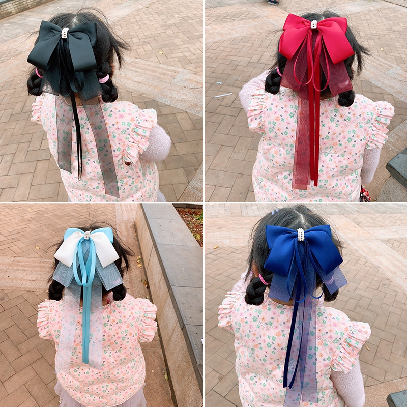 Băng Đô Nơ Lưới Phong Cách Hàn Quốc Cho Bé Gái